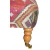 Large Kilim Kuba Footstool